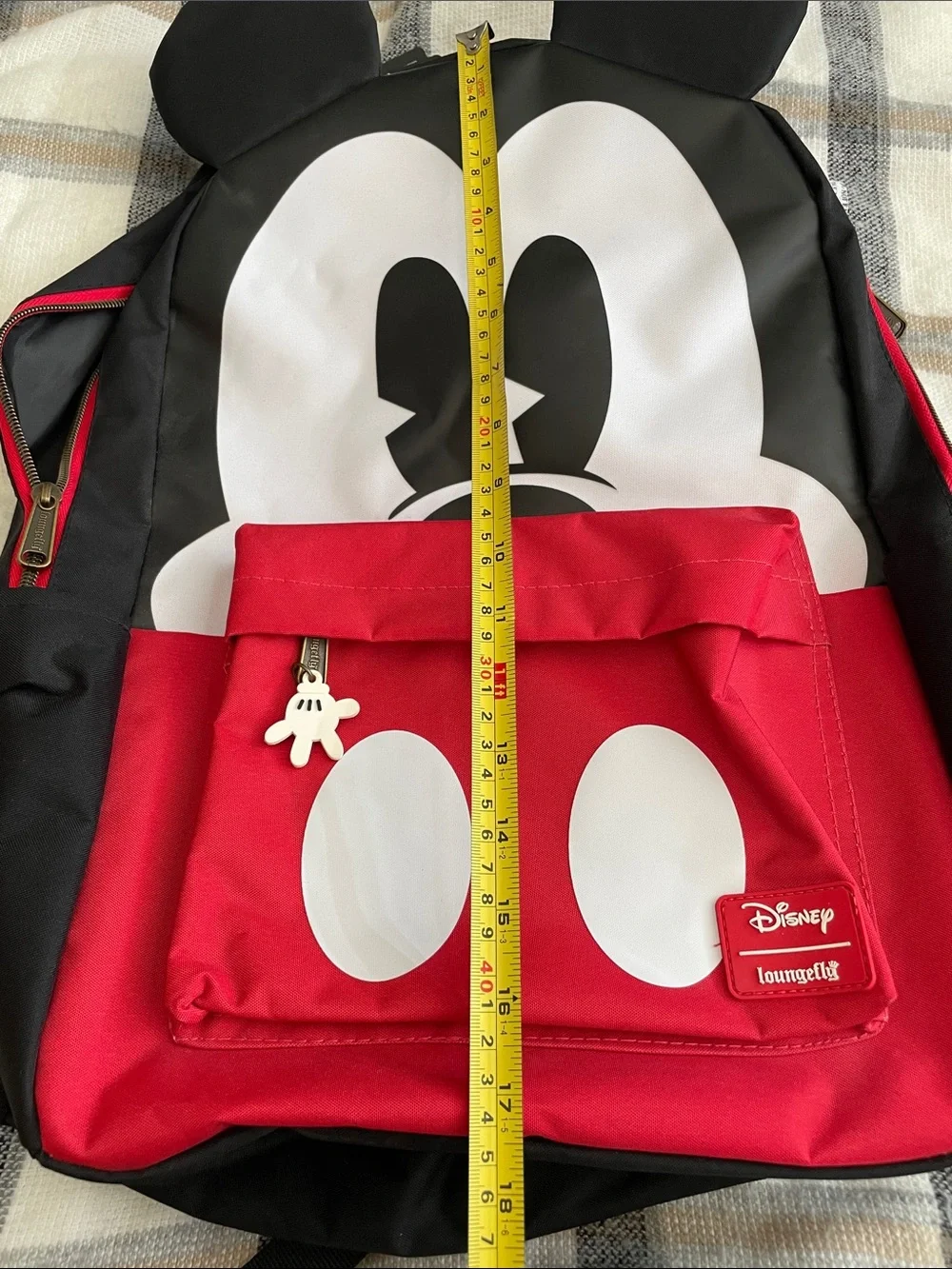 Loungefly Mickey Mouse Face Laptop Backpack with Ears